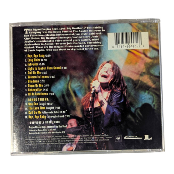 Big Brother & the Holding Company - Featuring Janis Joplin [Remaster] CD 1999 - Picture 4 of 4